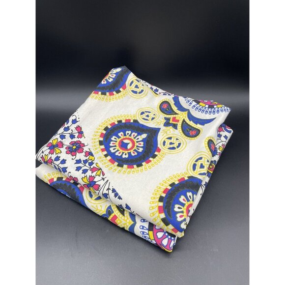 Curtain Panels Mandala Floral Pink Yellow Blue Large Colorful Boho Decor - Picture 3 of 11